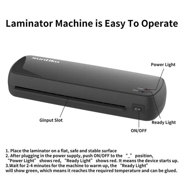 Versatile Laminator Machine,It Has Quick Warm Up, Fast Laminating Documentation And Photos, Increases Their Long Term Color Preservation. Suitable For Family, Office And School A4/A5/A6 Size