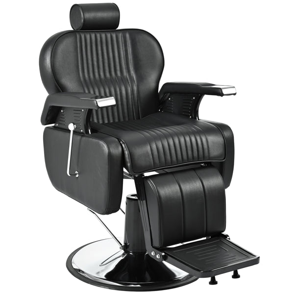 Heavy Duty Reclining Barber Chair,All Purpose Hydraulic Recline Barber Chair Salon Beauty Styling Chair360° Swivel&Height Adjustable,for Barber Shop & Beauty Salon,Spa Tattoo Styling Equipment,Black