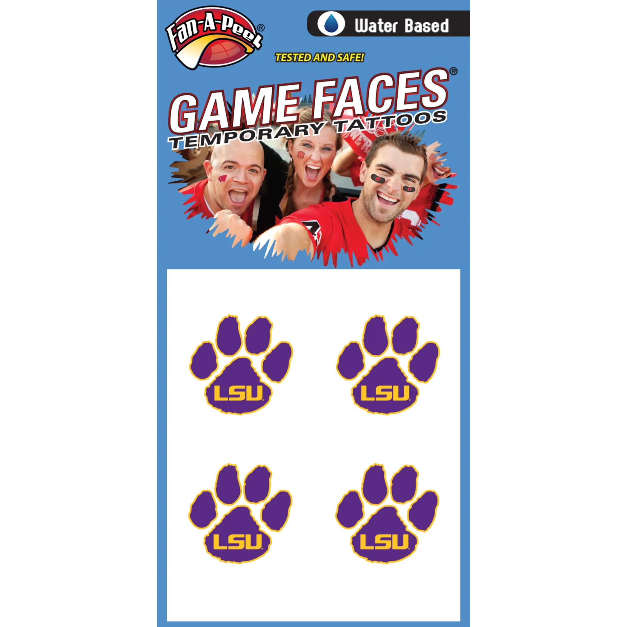Fan-A-Peel / Gamesfaces Water Tattoos