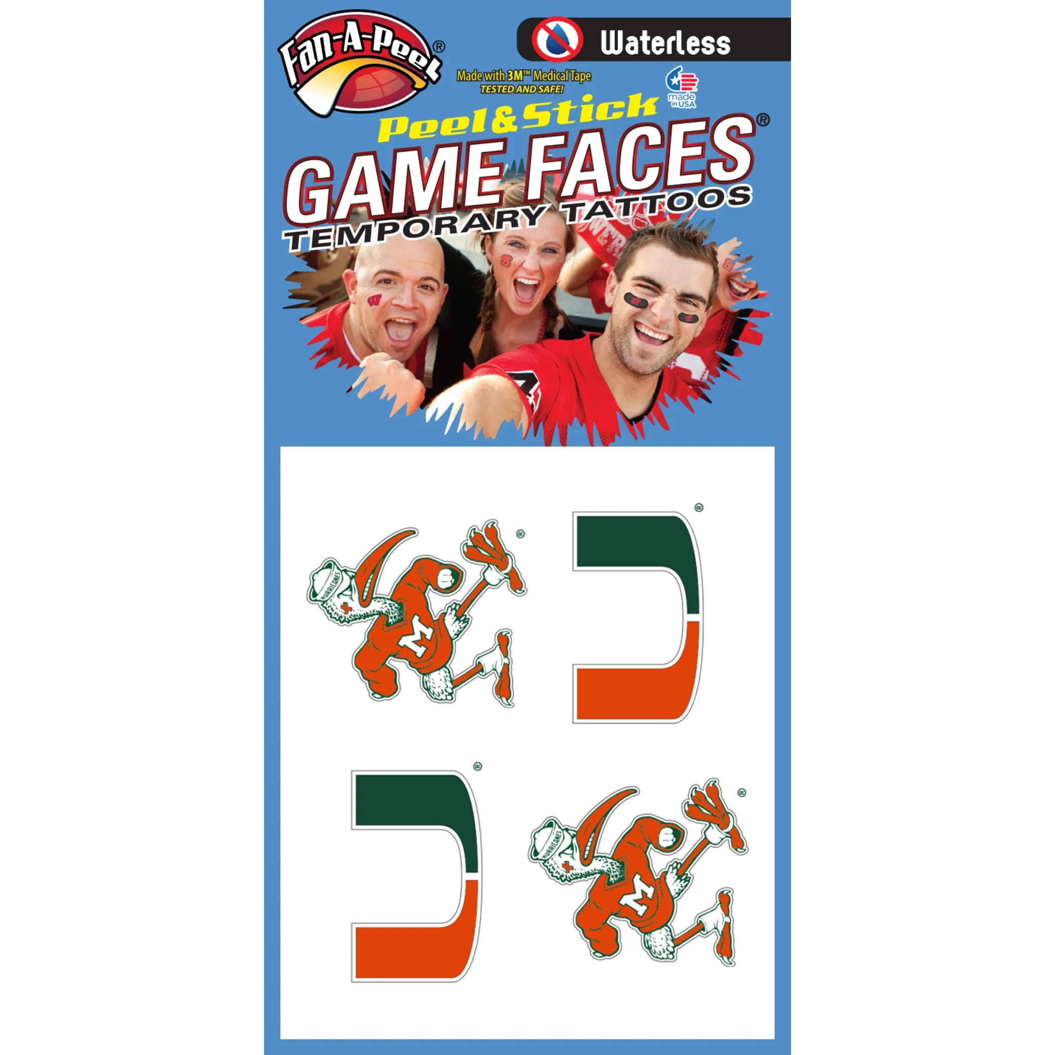 Fan-A-Peel / Gamesfaces Water Tattoos