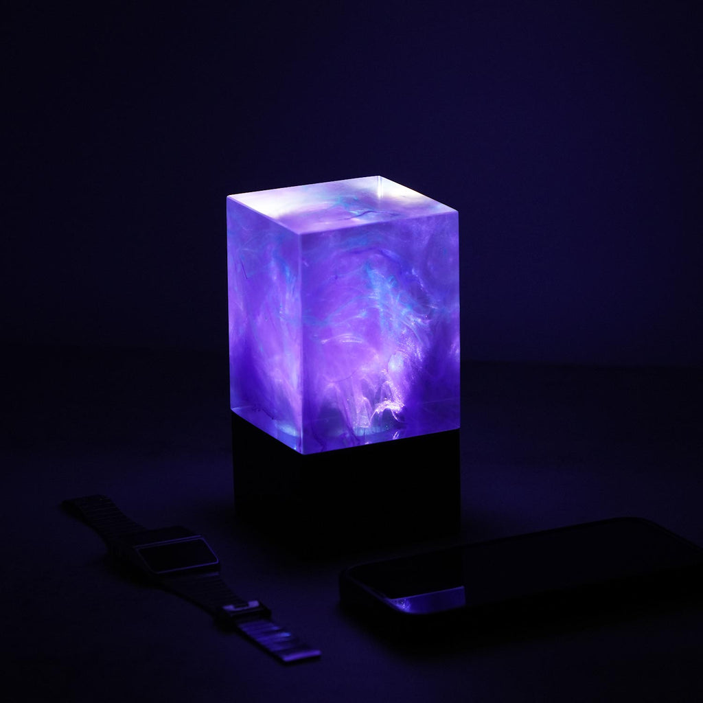 Galaxy Cube - Purple Handcrafted Ambient Lamp