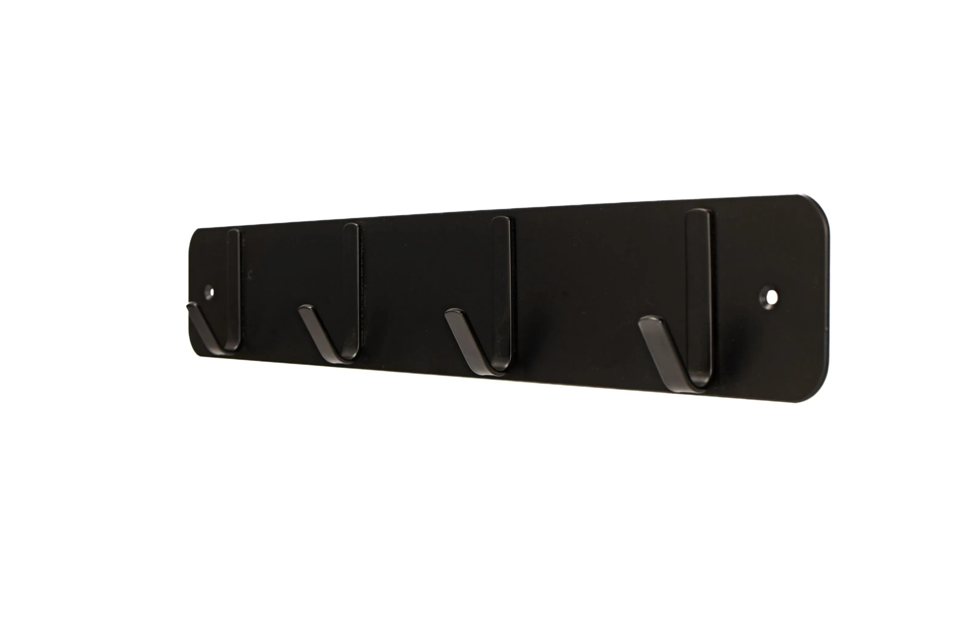 FantasHome Traditional Wall Mounted Hook Rack with 4 Hooks - Black