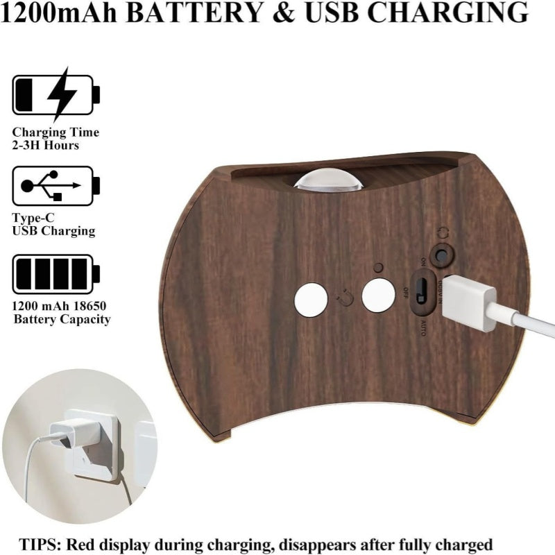 LED Modern Indoor Wall Light With Motion Sensor 3 Color Modes 2700K 4500K 6500K USB Rechargeable Magnetic Portable Wall Sconce For Living Room Bedroom 2 Packs