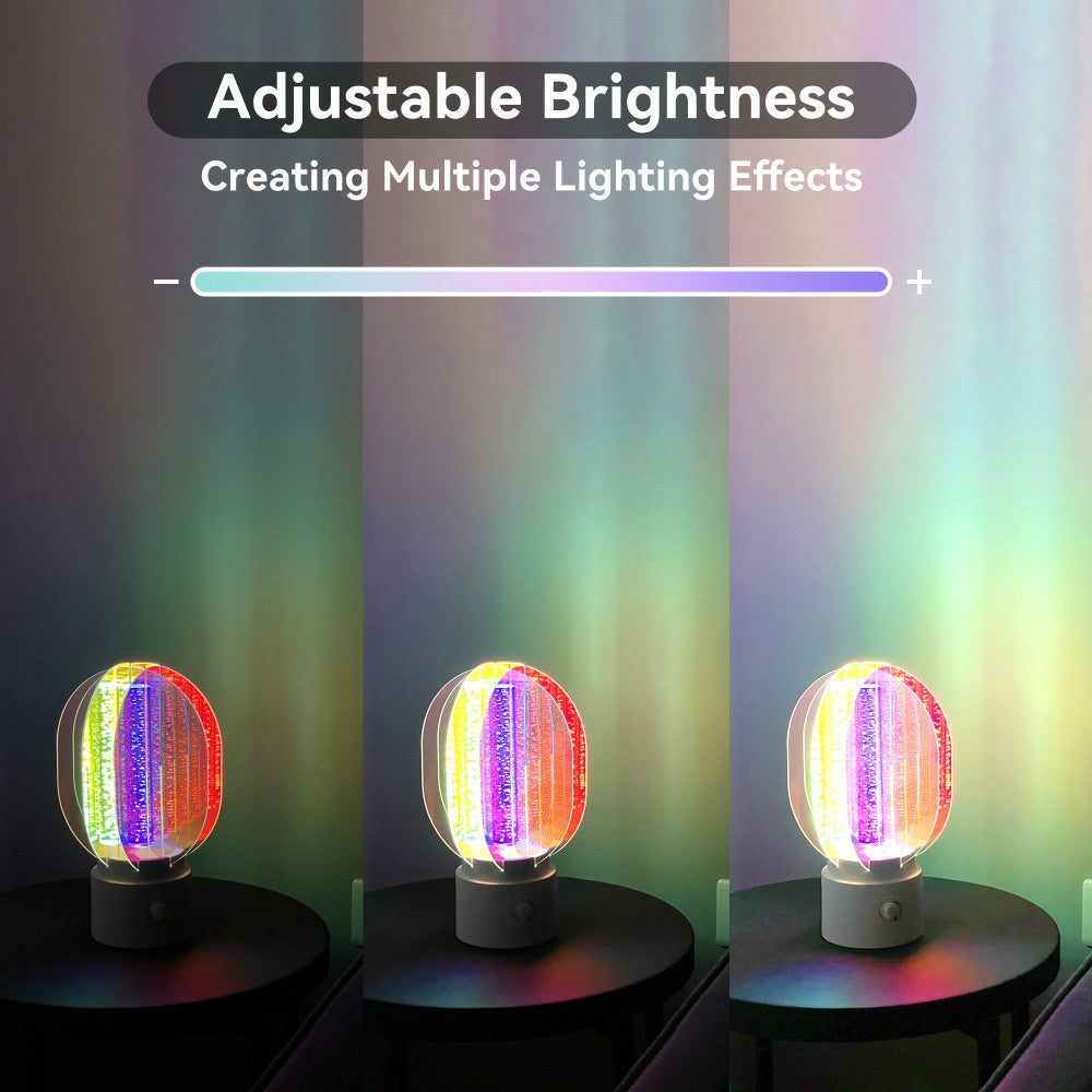 The Plastic Version Of The Aurora Lamp Is Lightweight And Easy To Carry, And The Fantastic Colors Resemble The Aurora, Creating A Great Romantic Atmosphere.
