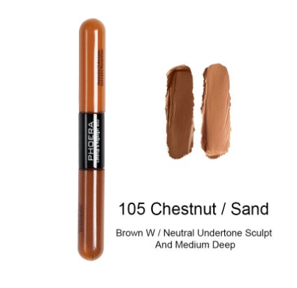 Double Heads Are Suitable For Any Skin Type Natural Color Brightening Liquid Concealer