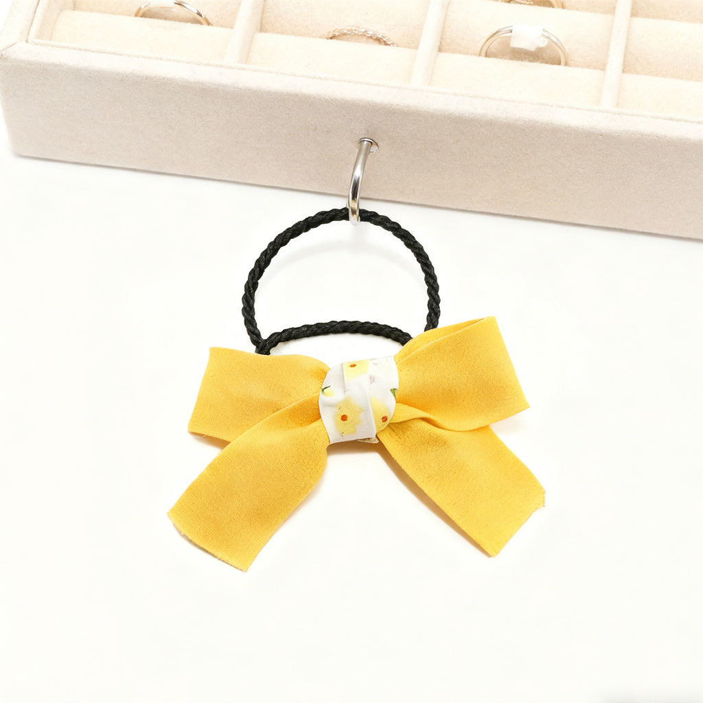 Bow Hair Ties-Yellow 9764