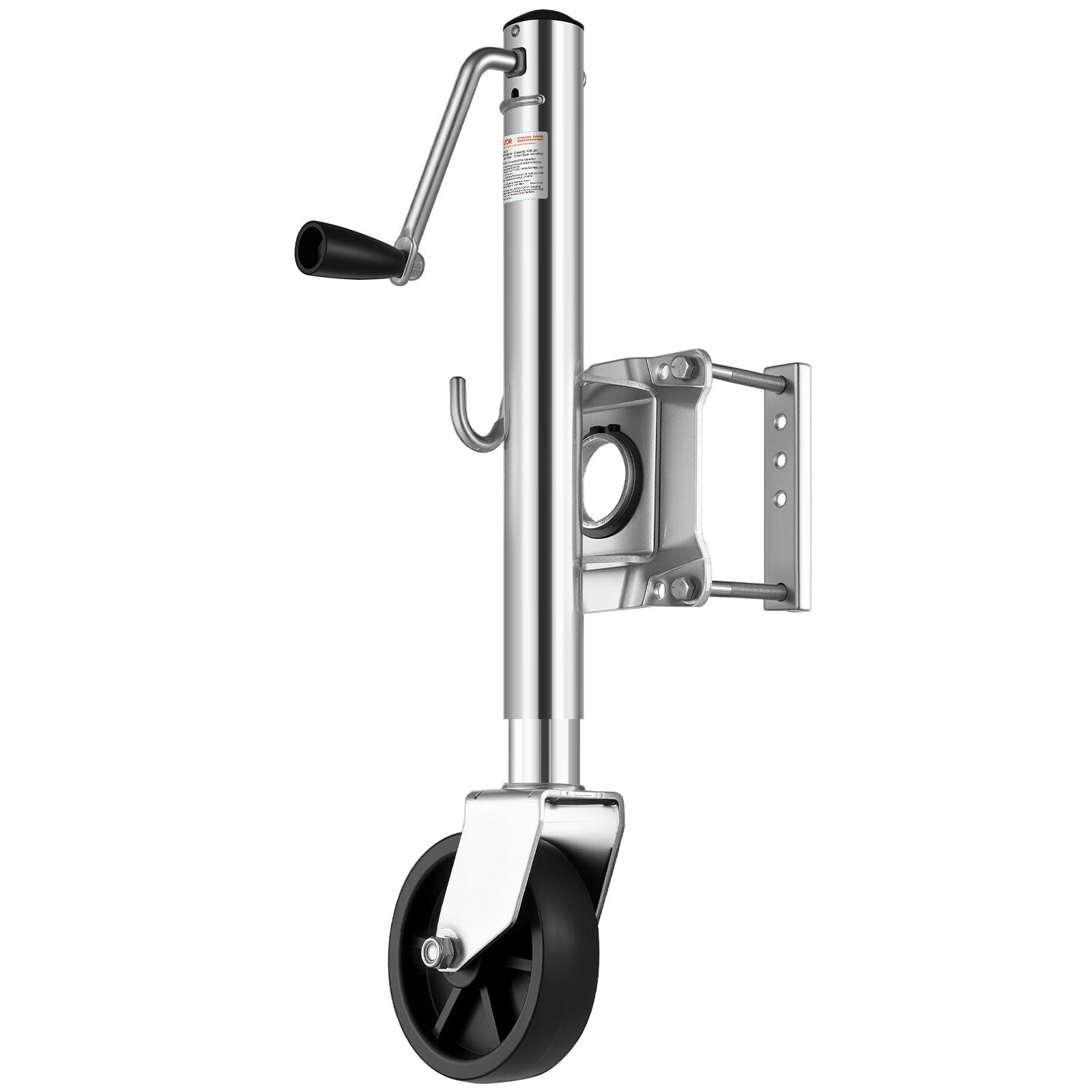 Trailer Jack With Wheel, 1000 Lbs Load Capacity, Heavy Duty Swivel Boat Trailer Jack With PP Single Wheel & Ergonomic Handle, 10-inch Lift, Fit For RVs, Boats, Horse Trailers, Utility Trailers