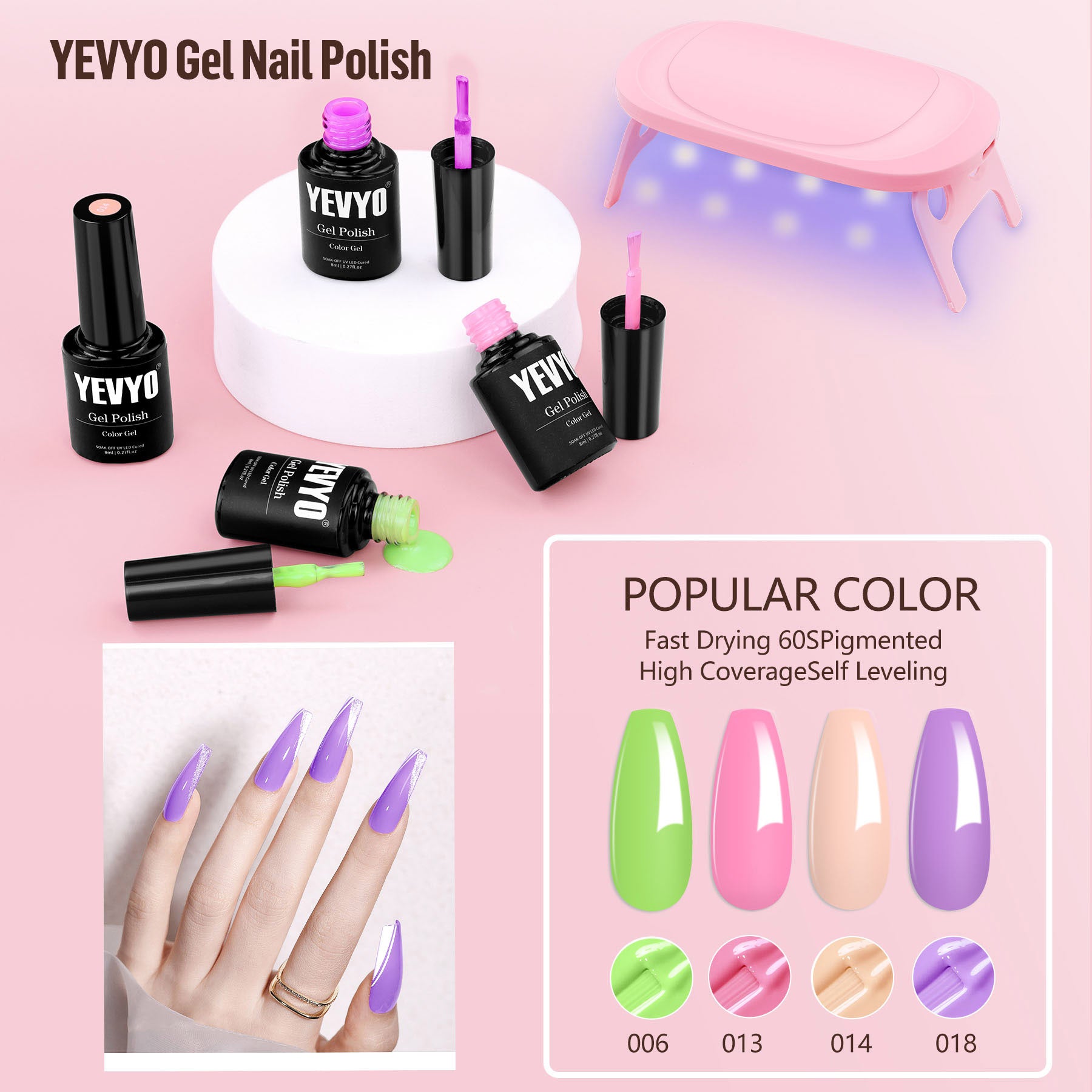 Acrylic Nail Kit With Drill, 4 Colors Gel Polish And UV Light Nail Kit, Birthday Gifts For Women, Valentines Day Gifts For Girl, Professional Nails Kit Acrylic Set With Everything For Beginners