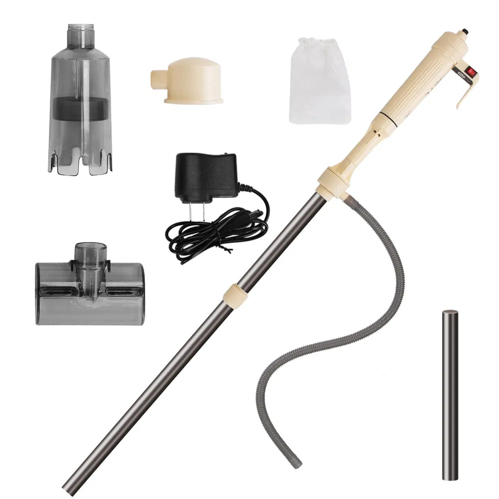 Multifunctional Electric Aquarium Gravel Cleaner Kit Length Adjustable Automatic Fish Tank Vacuum Cleaner