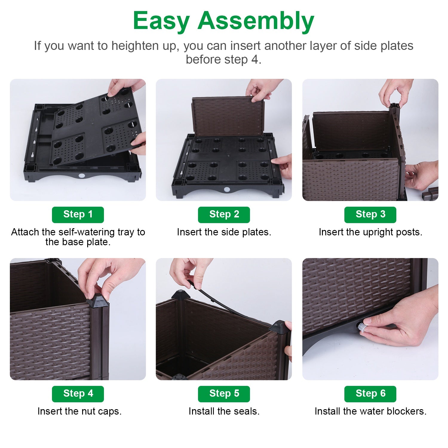 Elevated Garden Flowerpot For Outdoor Plants