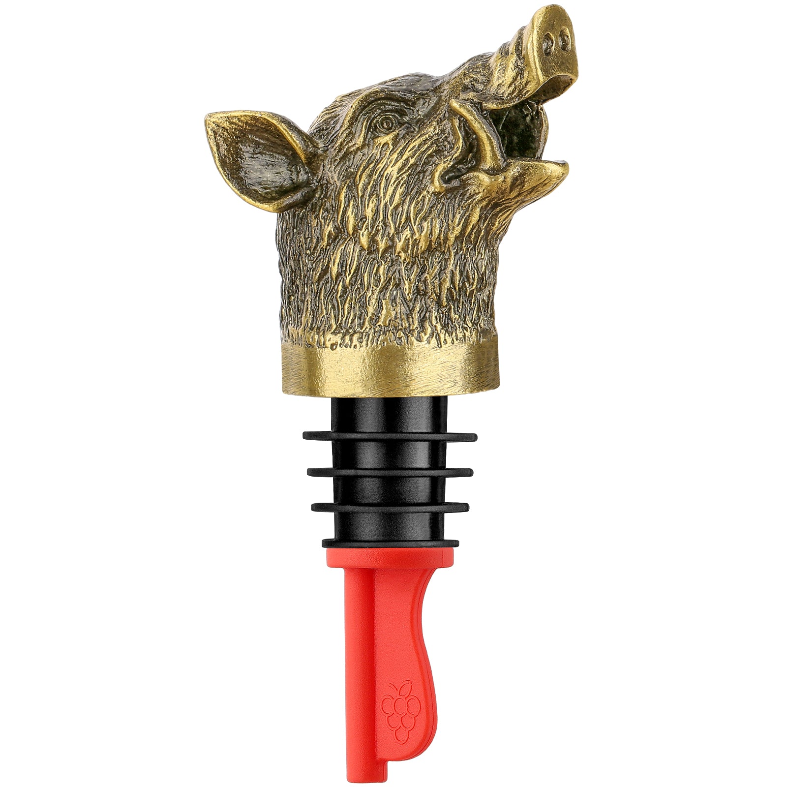 Wild Boar Head Wine Pourer - Vacuum Sealing, Wine Spout, Stopper For Cocktails, Whiskey, Wine Bottles, Perfect Gift For Any Occasion