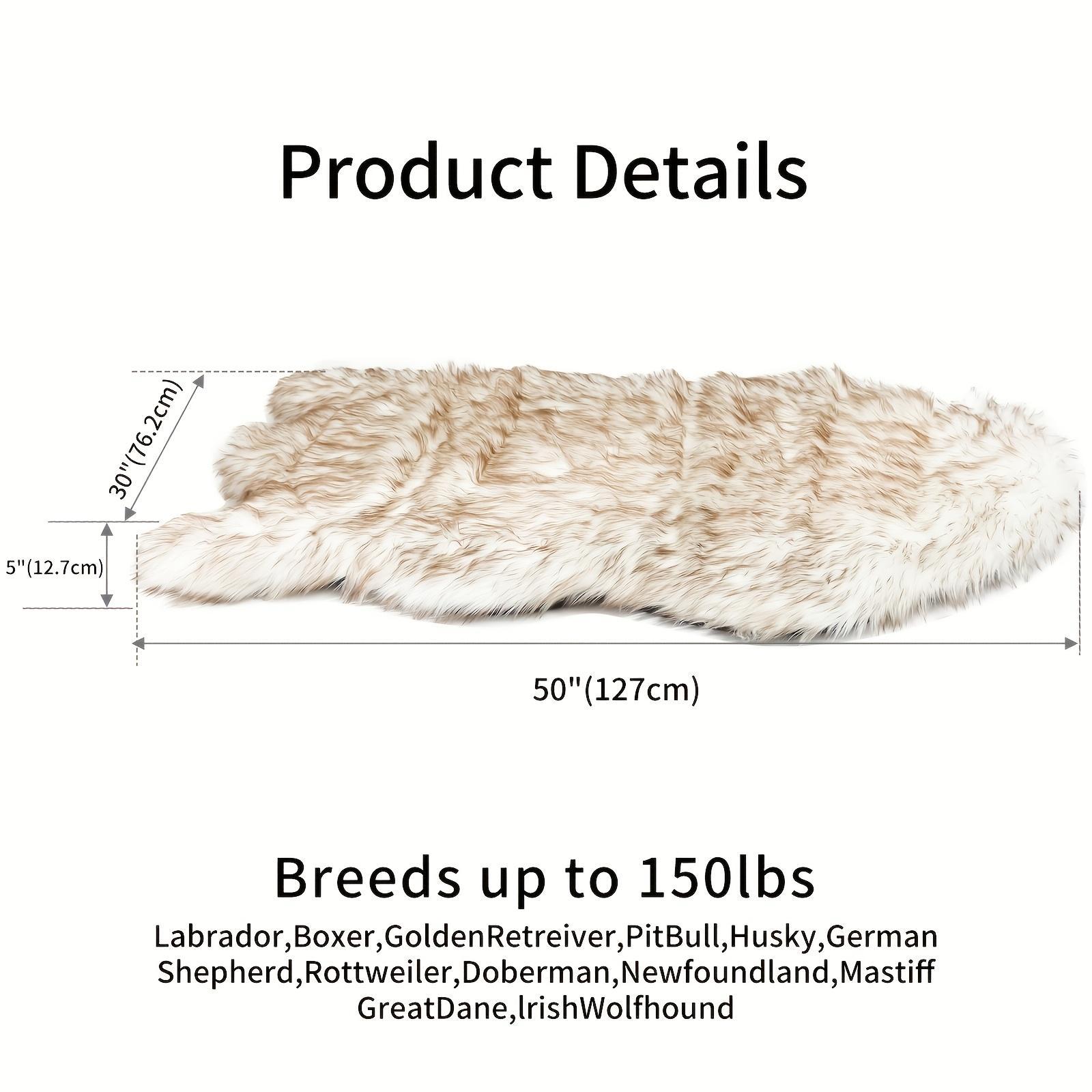 Luxury Faux Fur 5 Inches Thick Super Soft Memory Foam Dog Bed With Soft Removable Please Note That This Product Is Shipped By Yourself For The Average Shipping Cost