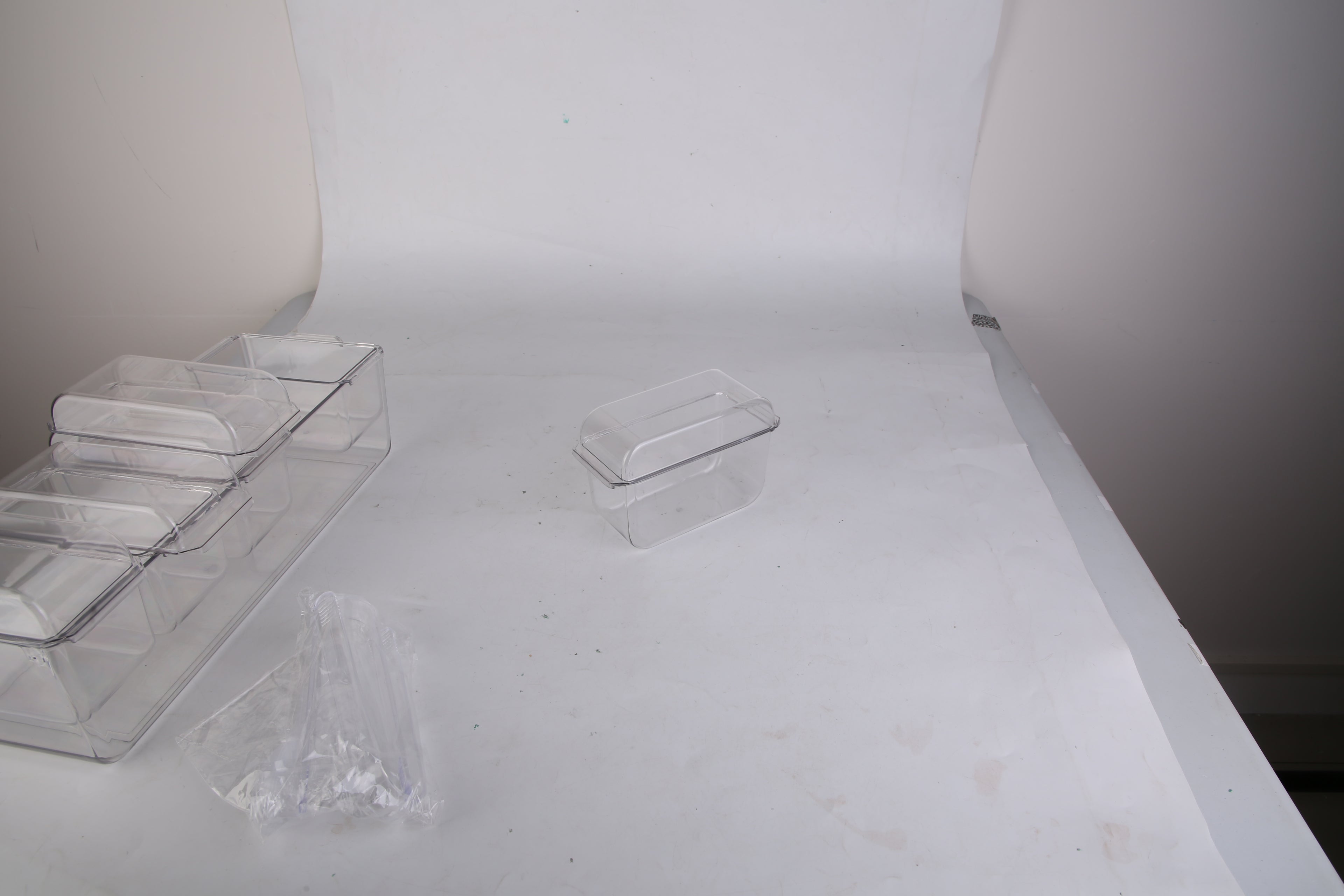 1Set Ice Chilled Condiment Caddy Serving Tray Container Bar Garnish Holder Salad Platter Server Food Storage With 5 Removable Containers 5 Lids 2 Tongs 5 Sporks