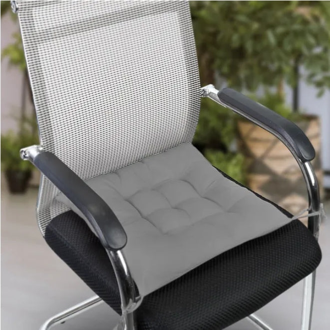 4Pcs Chair Cushion Pads Pillow Soft Tie On Square Sitting Mats