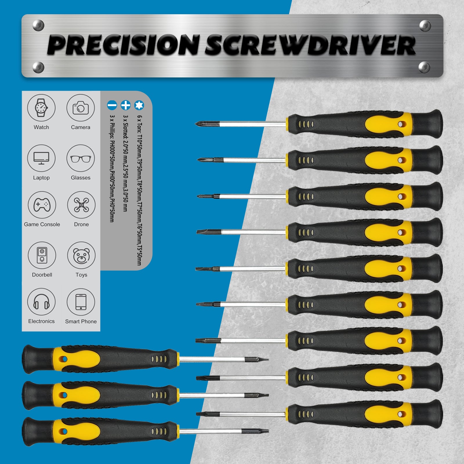 145-Piece Magnetic Screwdriver Set, Professional Repair Tool Kit, Ideal For Home Maintenance, Auto Repair Great Gift For Men, Moving Present