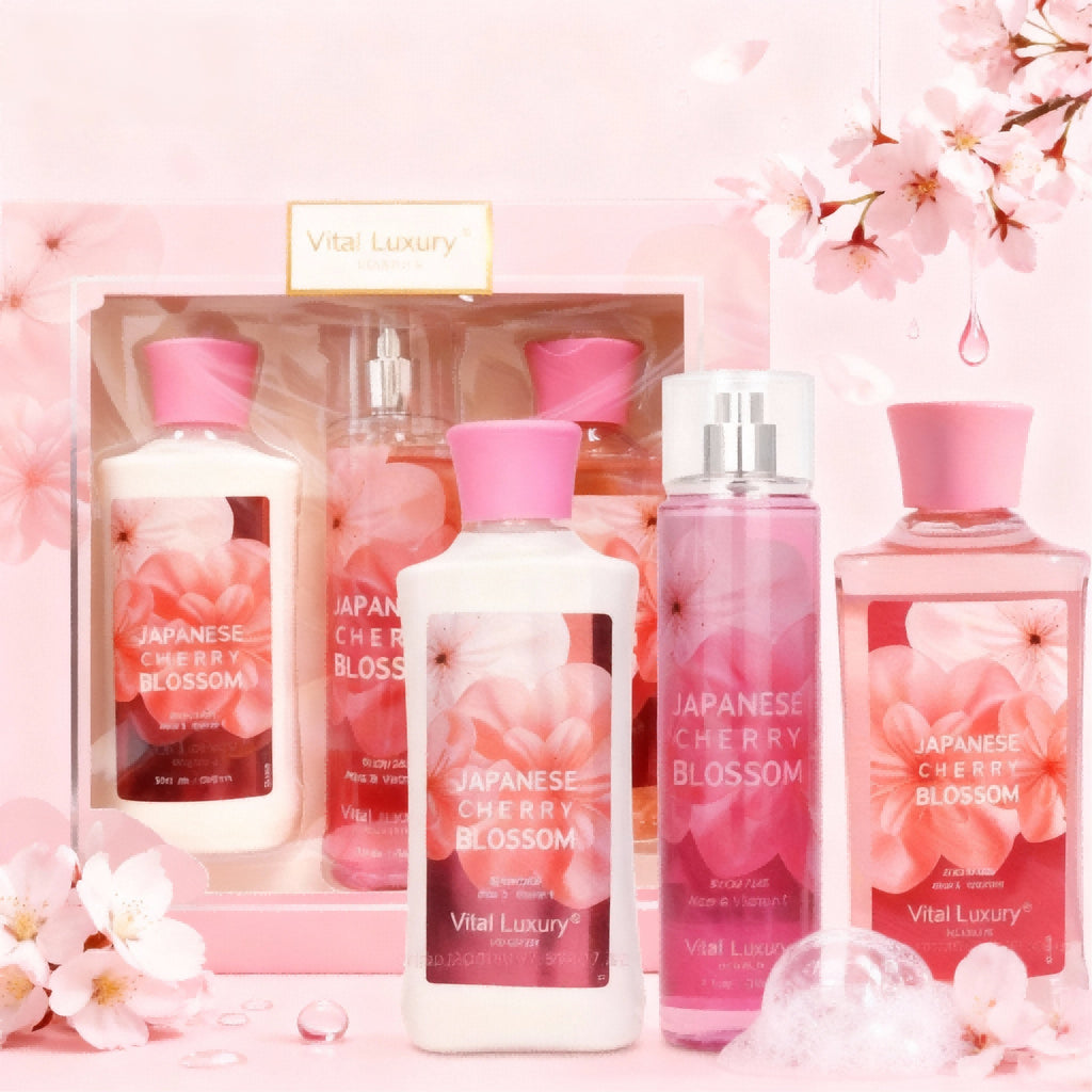 Christmas Gift Set 3-Piece Set, 10 Fl.oz Body Care Fragrance Set, Featuring Floral, Candy, And Sweet Pea Scents. Includes Scented Shower Gel, Body Lotion, And Body Mist.  A Perfect Winter Body Moistur