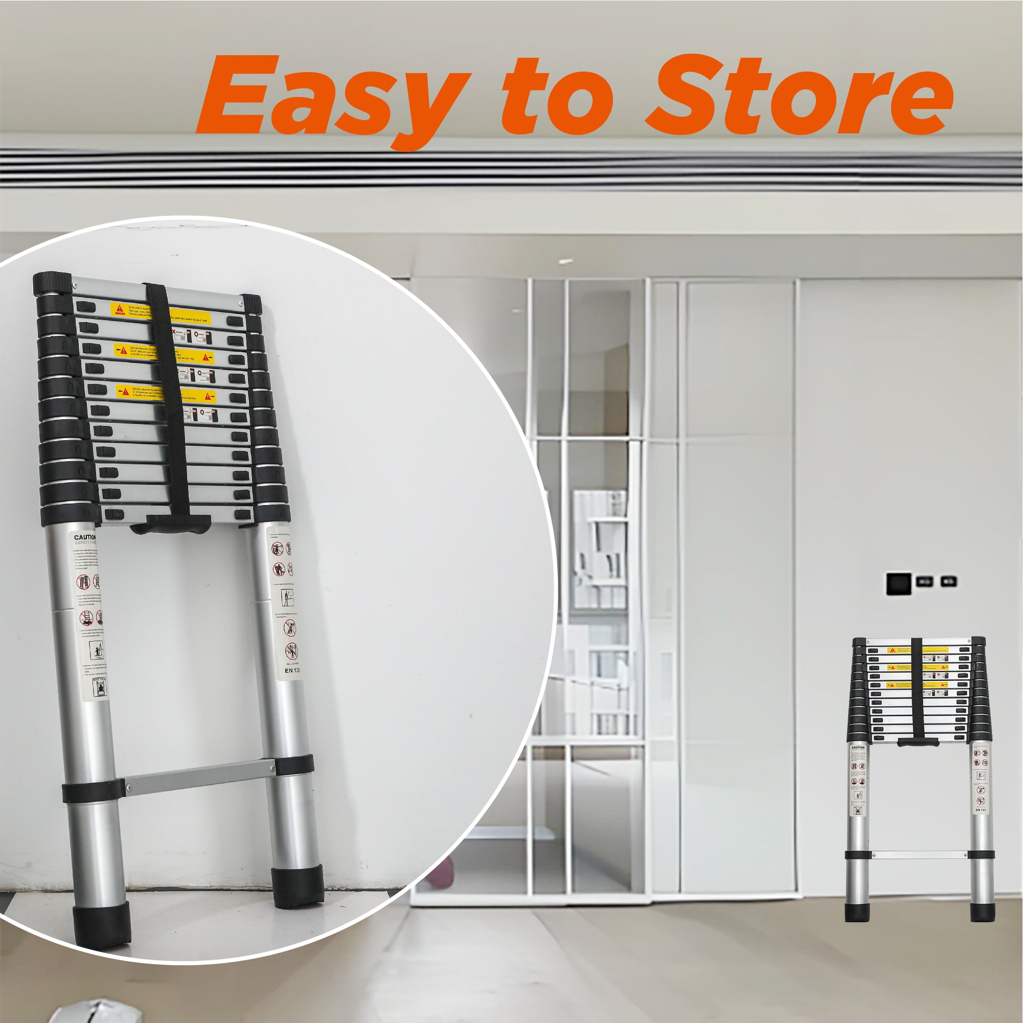Aluminum Telescoping Ladder For Outdoor Work