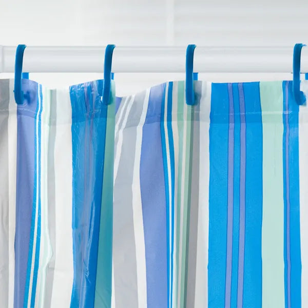 Tension Curtain Rod Spring Load Adjustable Curtain Pole Heavy-Duty Steel 4 Sizes For Bathroom Wardrobe Kitchen Balcony 200cm