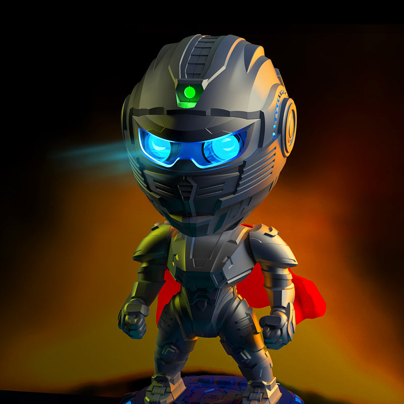 Hot-selling Mecha Samurai Starry Sky Projection Night Light, An Ambient Light That Can Be Customized. It's A Popular Cross-border Product, A Small Night Light For Children's Bedrooms.