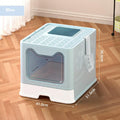Cat Litter Box Front Entry Enclosed Extra Large Litter Box With Litter Catching Lid And Scoop For Big Cats Kitty