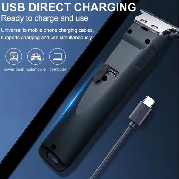 Men Pro Electric Hair Clippers Beard Trimmer Cutting Barber Shaving Machine Black(Logistics Only For USPS.TK/TMEU Only For Self-pickup)