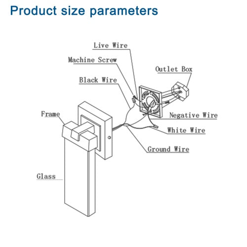 Outdoor Waterproof Transparent LED Crystal Wall Light Supports Many Types Of Bulb-2 Packs  Unavailable Platforms- Temu