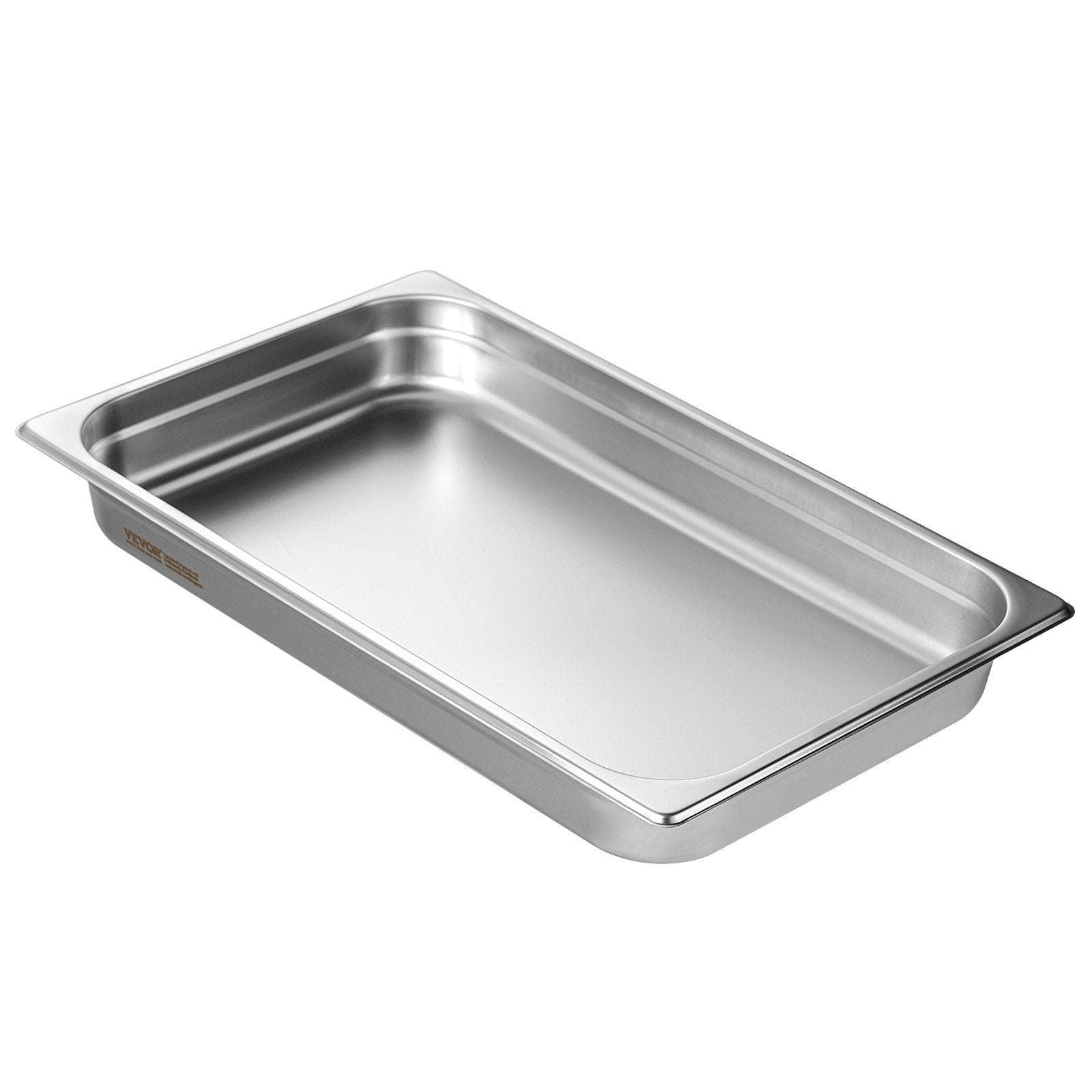 6 Pack Hotel Pans, Full Size Anti-Jam Steam Pan, 0.8mm Thick Stainless Steel Restaurant Steam Table Pan, 2.5-Inch Deep Commercial Table Pan, Catering Storage Food Pan, For Industrial & Scientifi