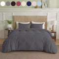 Serta Simply Clean Pleated Duvet Cover Queen