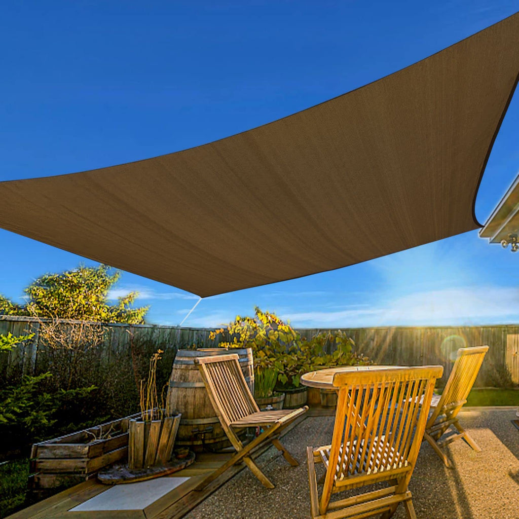 Prohibited From Sale On Amazon XISHAN 13'X20' Light Grey,Dark Grey,Mocha HDPE Sunshade Sail, 160 Grams