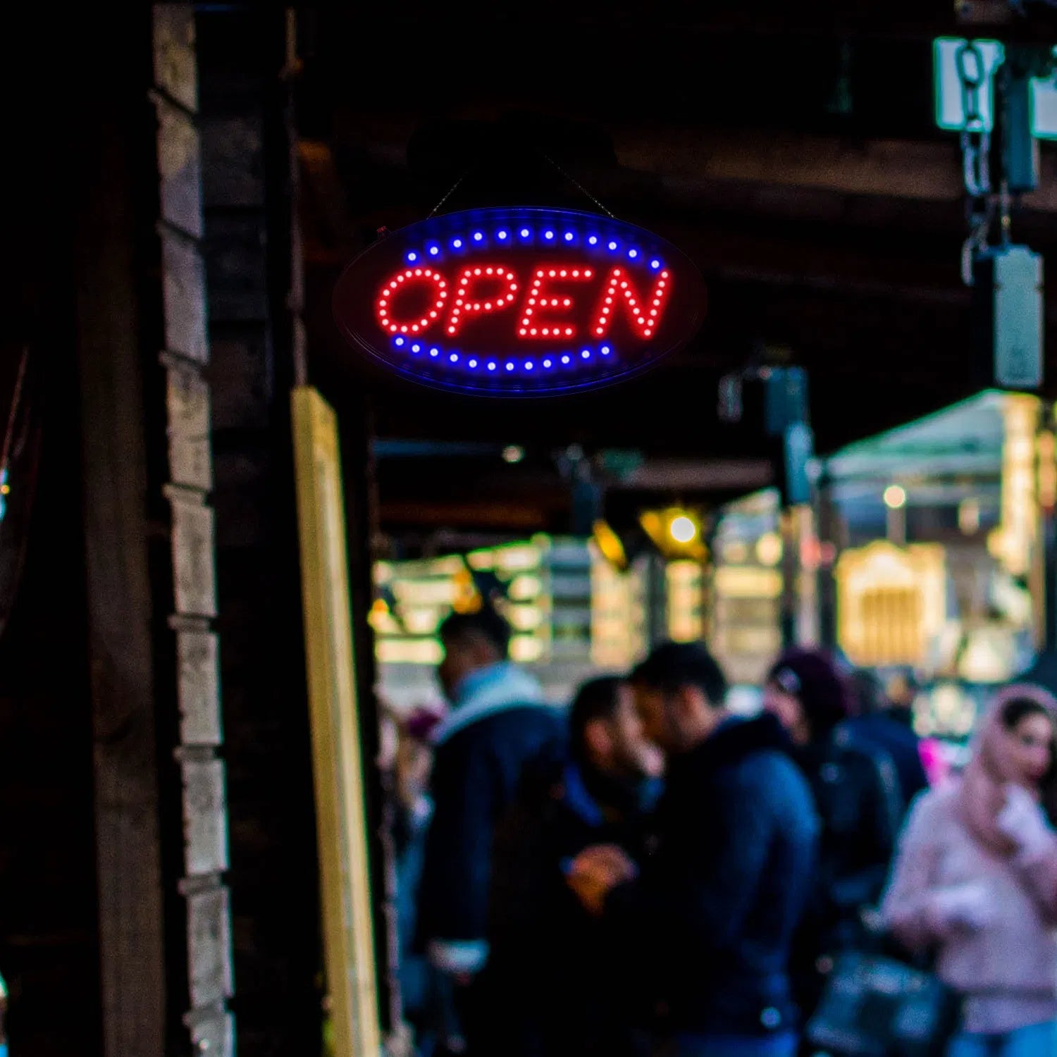 Ultra Bright LED Neon Open Sign  Normal Lighting Store Business Sign Animated Motion