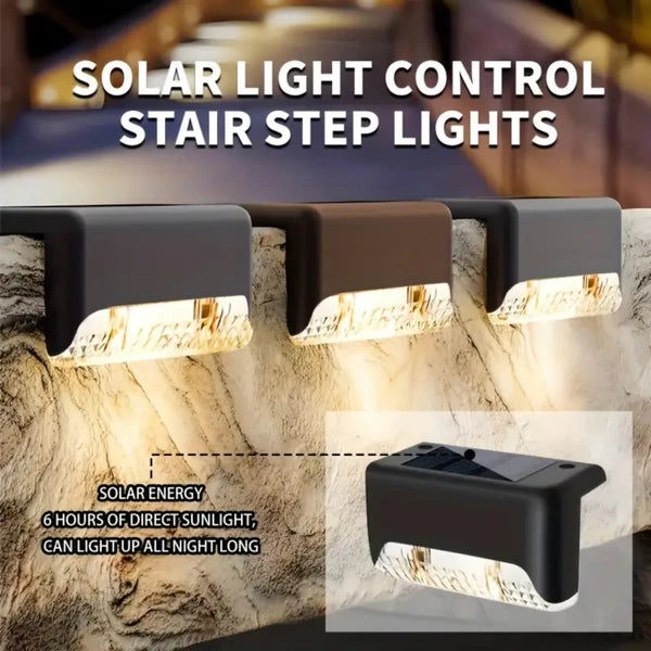 Solar Deck Lights Outdoor 16 Pack, Solar Step Lights Waterproof Led Solar Lights For Outdoor Stairs, Step , Fence, Yard, Patio, And Pathway(Warm White)