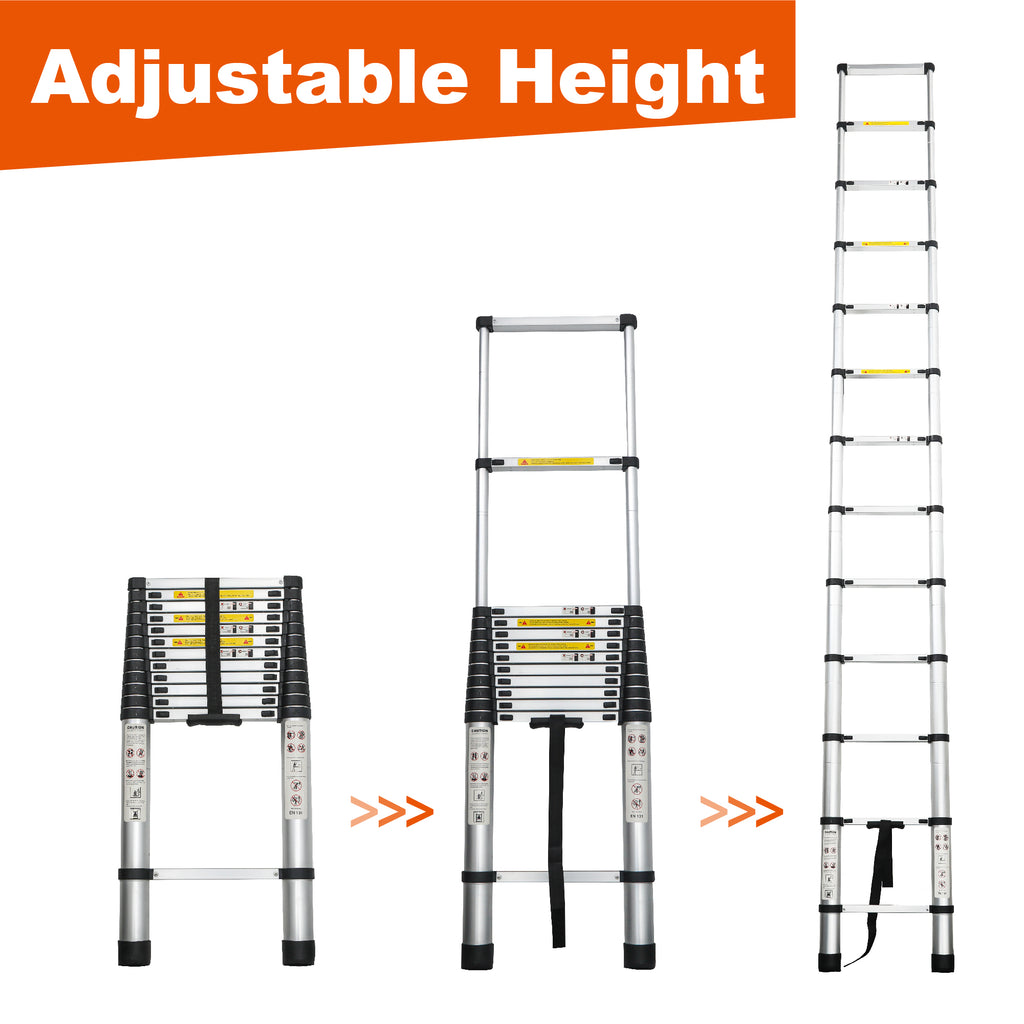 Aluminum Telescoping Ladder For Outdoor Work