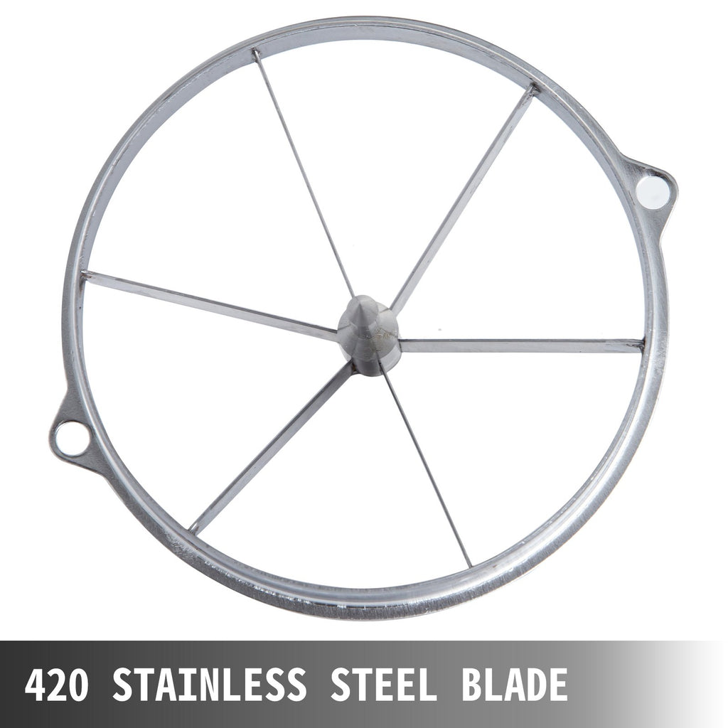 6-Section Commercial Easy Wedger Stainless Steel Blade Fruit Lime Slicer, Lemon Cutter For Home Bar Restaurant