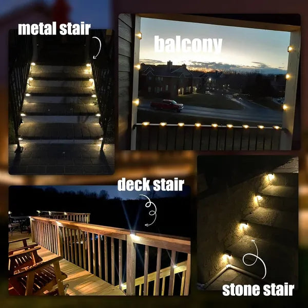 32/16 PCS Decorative Light Solar Energy Waterproof And Dustproof Light Source Sensing Suitable For Shopping Malls Guardrails Decks Stairs Gardens Courtyards Family's Day Gifts Outdoor Lighting