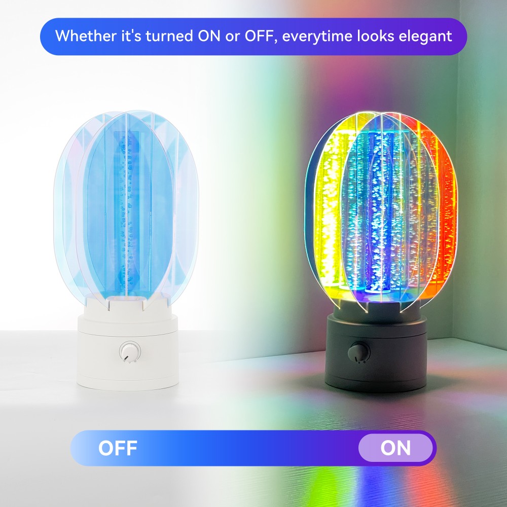 The Plastic Version Of The Aurora Lamp Is Lightweight And Easy To Carry, And The Fantastic Colors Resemble The Aurora, Creating A Great Romantic Atmosphere.