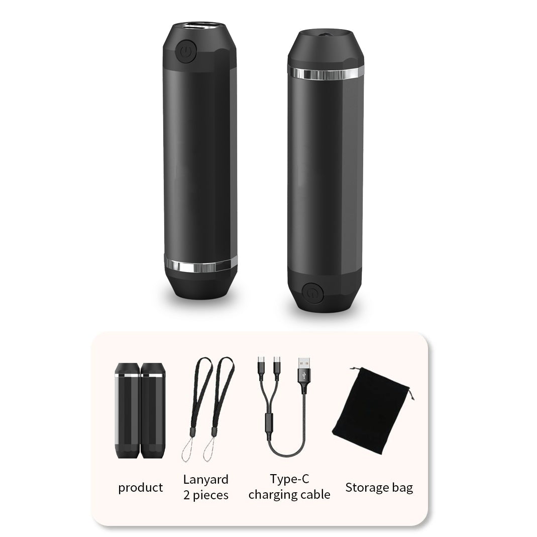 Hand Warmers Powerbank 2 Pack,  Electric Heat For Camping Hiking Hunting Golf Heater Reusable Portable Pocket Heater With Split Magnetic And Flashlight