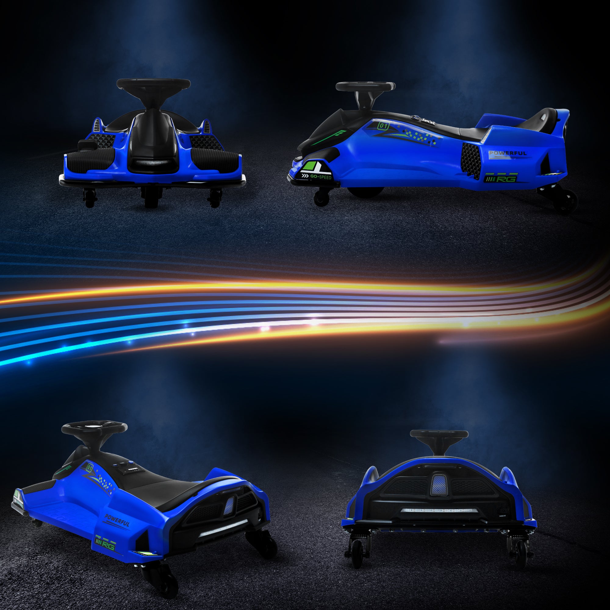 12V Electric Drifting Go Kart w/ Slow Start