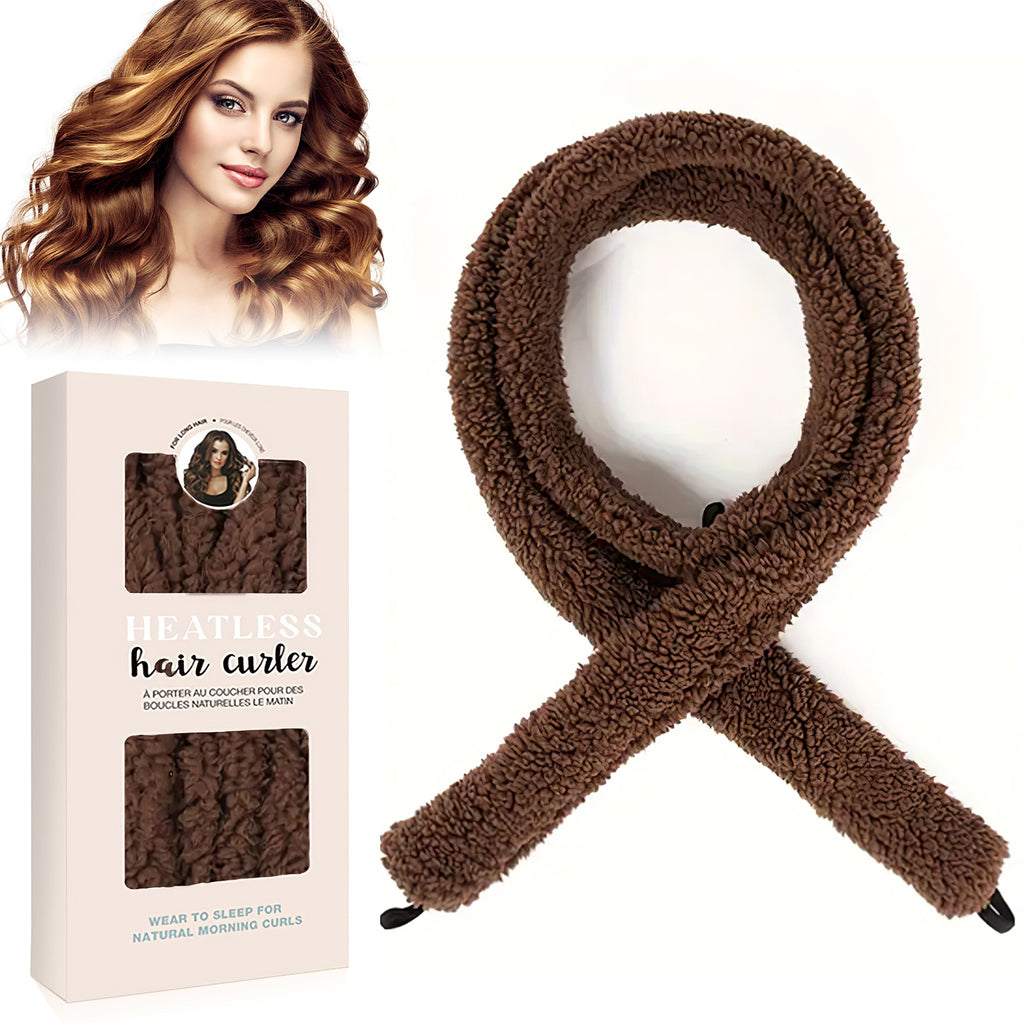 Satin Heatless Hair Curler, Lazy Natural Soft Wave DIY Heatless Curls For Sleep In Overnight, For All Hair Types