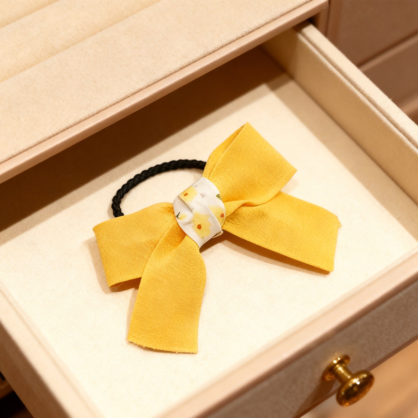 Bow Hair Ties-Yellow 9764