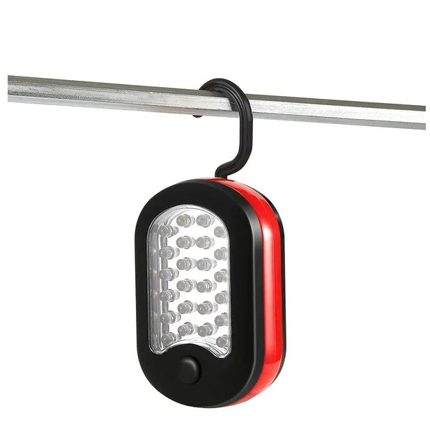 Compact Work Light 27LEDs Hang Lights Portable Magnetic Flashlight With Hook For Camping Hiking Emergency