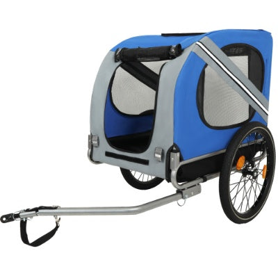 Large Folding Bike Trailer For Dogs  120LB Capacity All-Terrain Pet Carrier, Durable Steel Frame For Cycling, Jogging, Camping  Outdoor Adventures