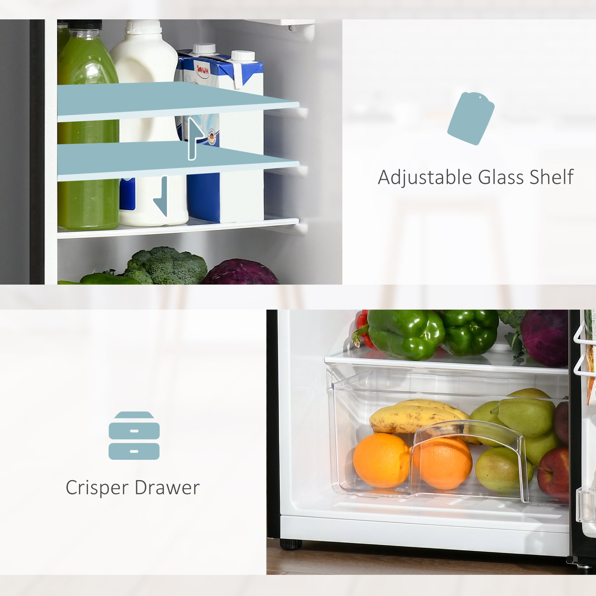 Mini Fridge with Freezer