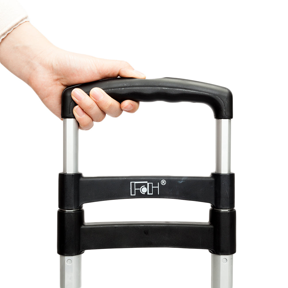 Portable Foldable Telescopic Trolley, Driver's Cart, Luggage Cart, Black