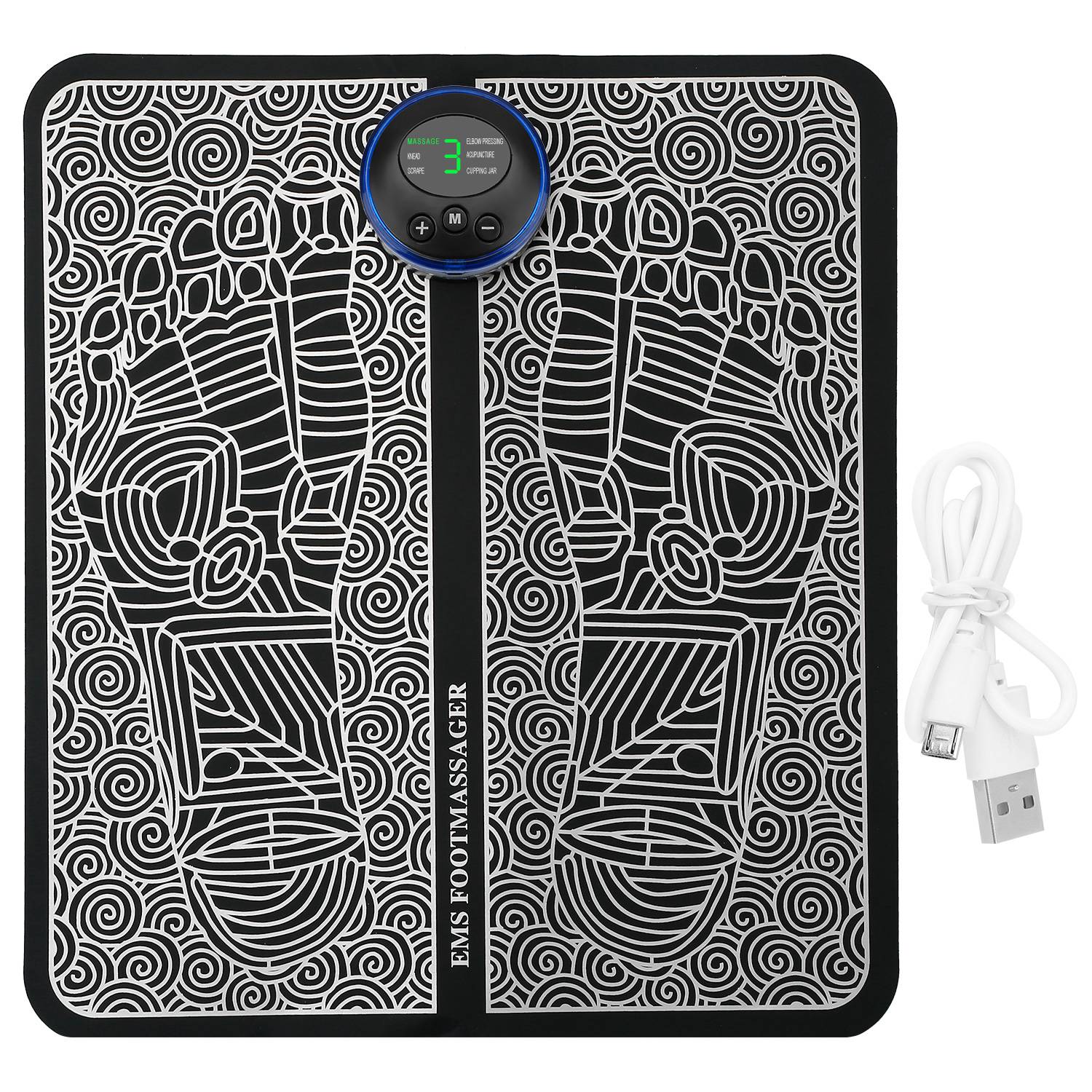 EMS Foot Massage Pad Electric Stimulator Massager Unit Rechargeable Leg Reshaping Muscle Battery Powered Type And Rechargeable Type Options