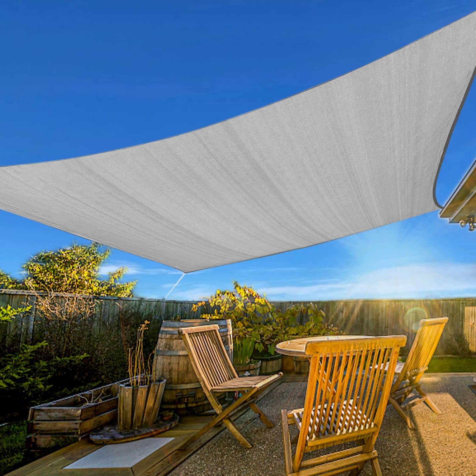Prohibited From Sale On Amazon XISHAN 13'X20' Light Grey,Dark Grey,Mocha HDPE Sunshade Sail, 160 Grams