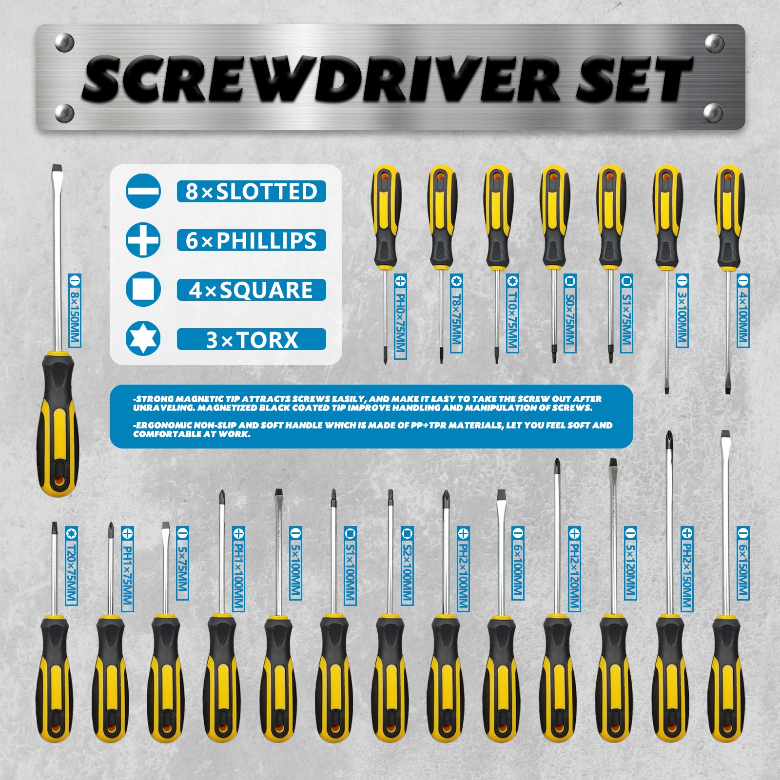 145-Piece Magnetic Screwdriver Set, Professional Repair Tool Kit, Ideal For Home Maintenance, Auto Repair Great Gift For Men, Moving Present