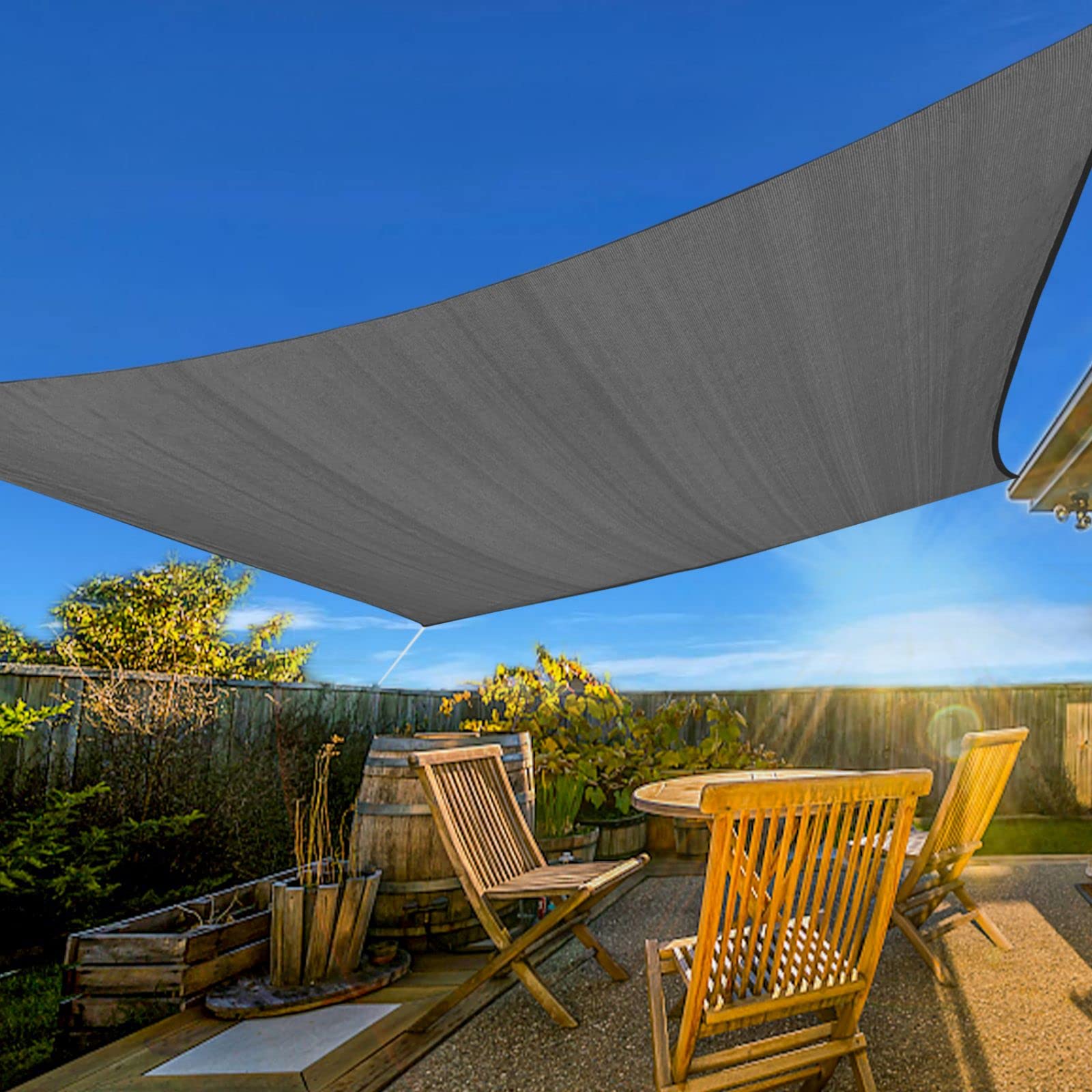 Prohibited From Sale On Amazon XISHAN 13'X20' Light Grey,Dark Grey,Mocha HDPE Sunshade Sail, 160 Grams