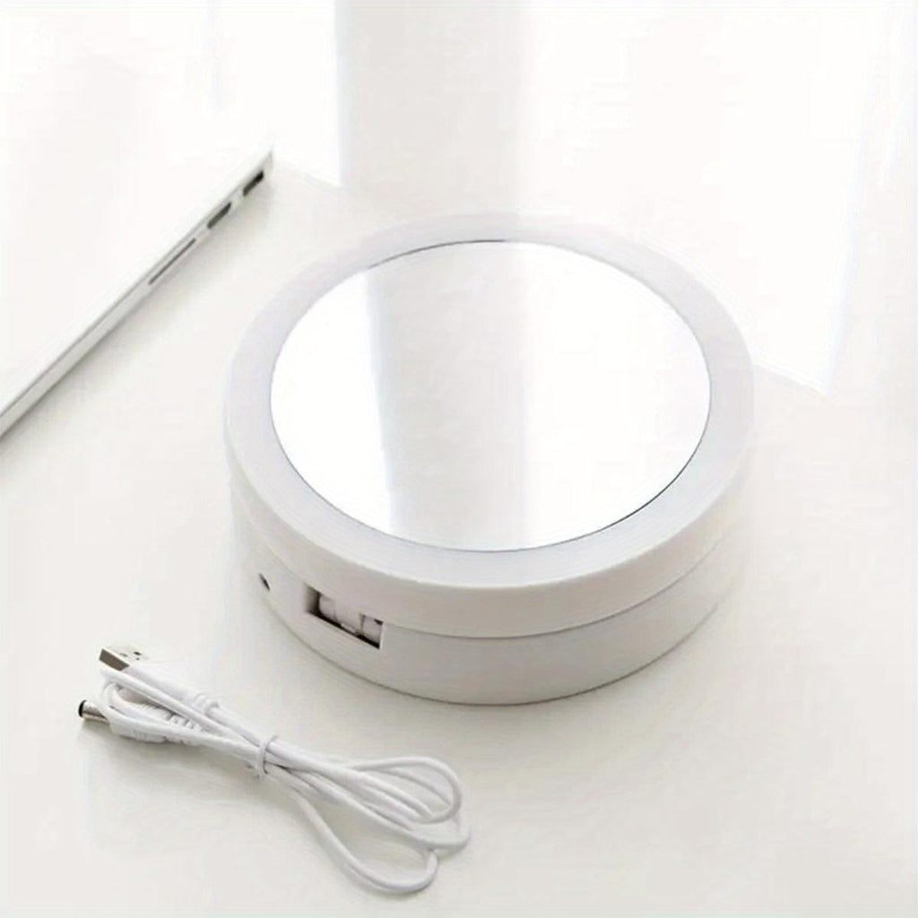 LED Illuminated Makeup Mirror, High-definition Desktop Vanity Mirror, A Must-have For Girls' Dormitories And Bedrooms.