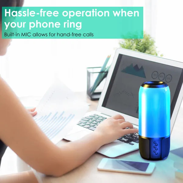 Wireless Portable Speaker Loud Stereo Speaker With Color Changing Light Radio Party TWS Speaker For Home Outdoor Travelling