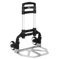 Portable Foldable Telescopic Trolley, Driver's Cart, Luggage Cart, Black